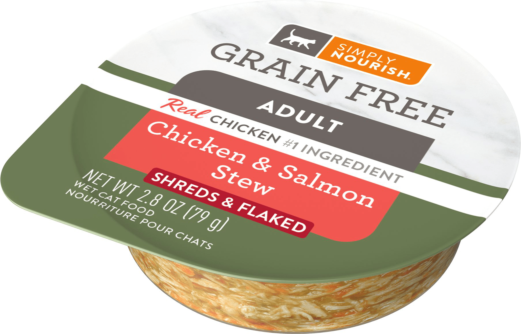 Simply Nourish Shreds & Flaked Adult Wet Cat Food Natural, Grain Free